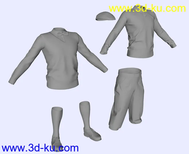 Knickerbockers for Genesis 8 Male(s)模型的图片11