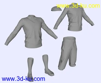 3D打印模型Knickerbockers for Genesis 8 Male(s)的图片