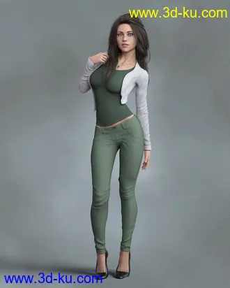 3D打印模型KrashWerks AMANDA for Genesis 8 Female的图片