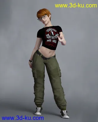 3D打印模型KrashWerks EFFY for Genesis 8 Female的图片