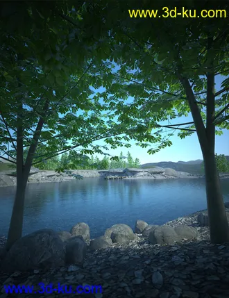 3D打印模型Lake Serene for End of the Tracks的图片