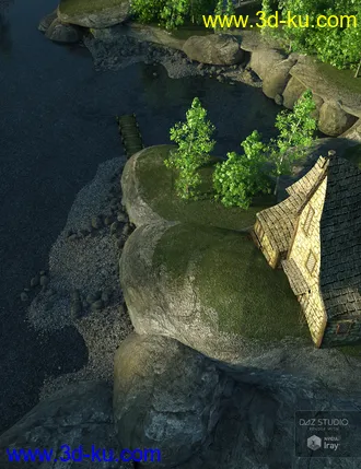 3D打印模型Lake Serene for End of the Tracks的图片