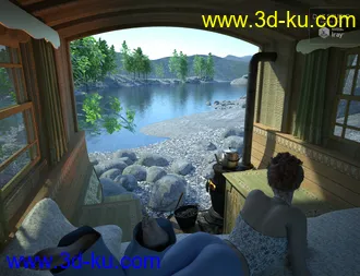 3D打印模型Lake Serene for End of the Tracks的图片