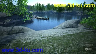 3D打印模型Lake Serene for End of the Tracks的图片