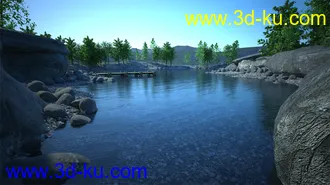 3D打印模型Lake Serene for End of the Tracks的图片