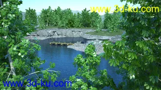 3D打印模型Lake Serene for End of the Tracks的图片