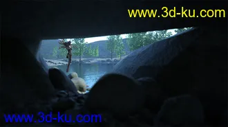 3D打印模型Lake Serene for End of the Tracks的图片