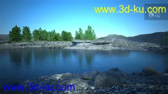 3D打印模型Lake Serene for End of the Tracks的图片