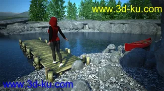 3D打印模型Lake Serene for End of the Tracks的图片