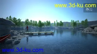 3D打印模型Lake Serene for End of the Tracks的图片
