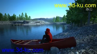 3D打印模型Lake Serene for End of the Tracks的图片