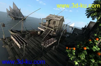 3D打印模型Lake Village的图片