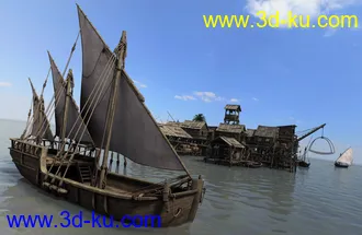 3D打印模型Lake Village的图片