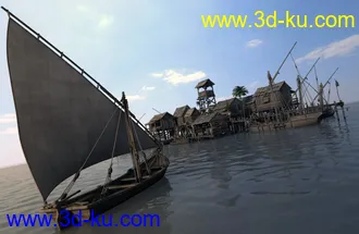 3D打印模型Lake Village的图片