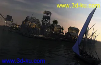 3D打印模型Lake Village的图片