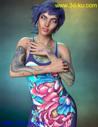 3D打印模型Landri for Genesis 8 Female的图片