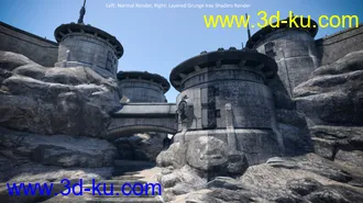 3D打印模型Layered Grunge Iray Shaders的图片