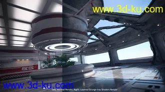 3D打印模型Layered Grunge Iray Shaders的图片
