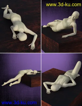 3D打印模型Lazy Poses for Genesis 8 Female的图片