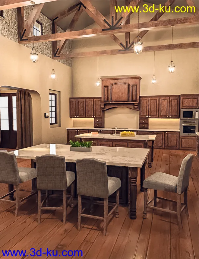 Lencino Kitchen Space模型的图片1