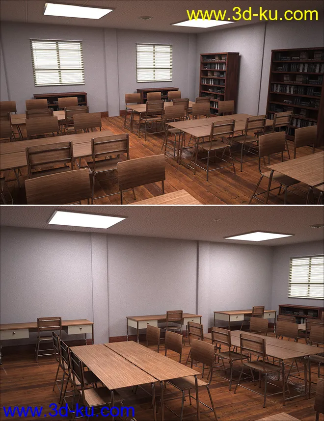 Library Study Room模型的图片1