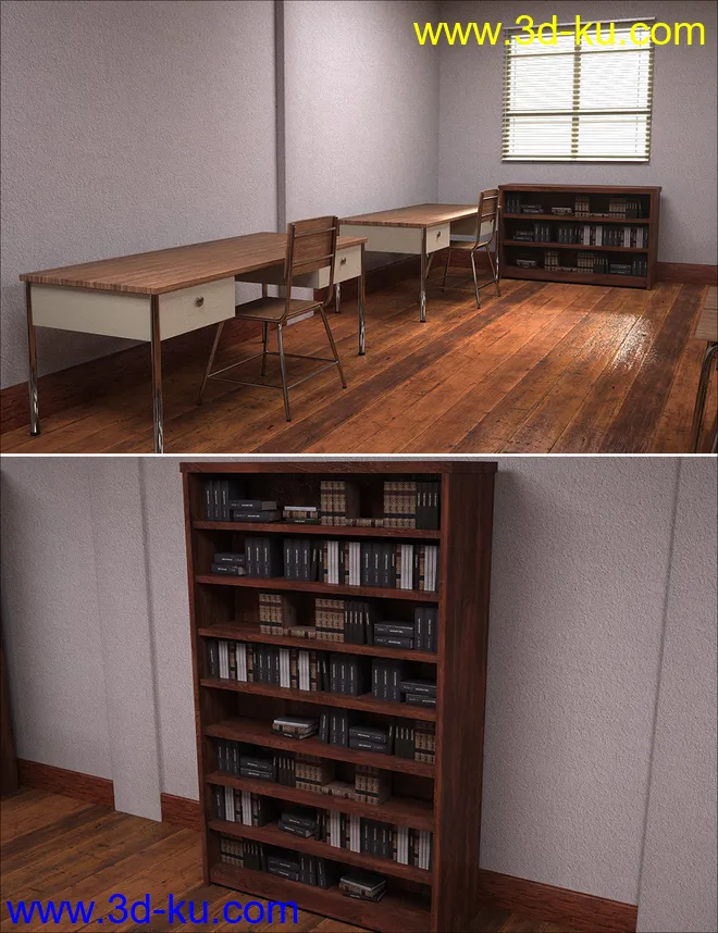 Library Study Room模型的图片2