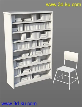 3D打印模型Library Study Room的图片
