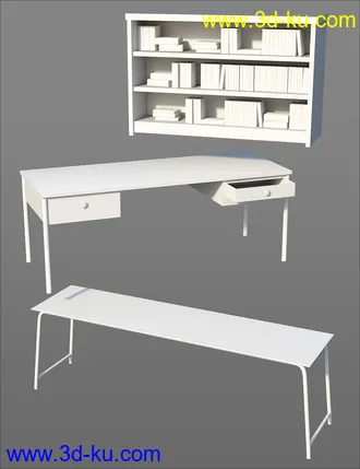 3D打印模型Library Study Room的图片