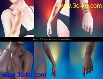 3D打印模型LIE Body Bruises for Genesis 3 and 8 Female(s)的图片
