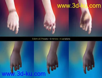 3D打印模型LIE Body Bruises for Genesis 3 and 8 Female(s)的图片