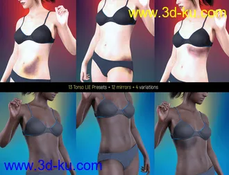 3D打印模型LIE Body Bruises for Genesis 3 and 8 Female(s)的图片