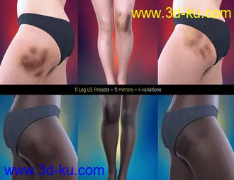 3D打印模型LIE Body Bruises for Genesis 3 and 8 Female(s)的图片