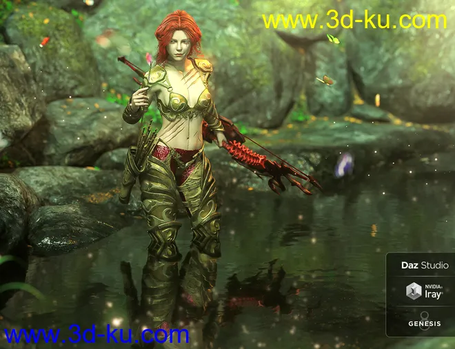 LIE Body Scars for Genesis 3 & 8 Female(s)模型的图片15