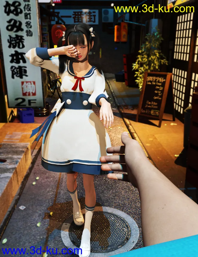 Lin Character for Genesis 8 Female模型的图片3
