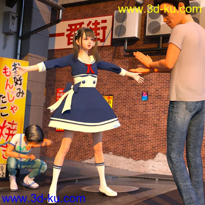 Lin Character for Genesis 8 Female模型的图片4