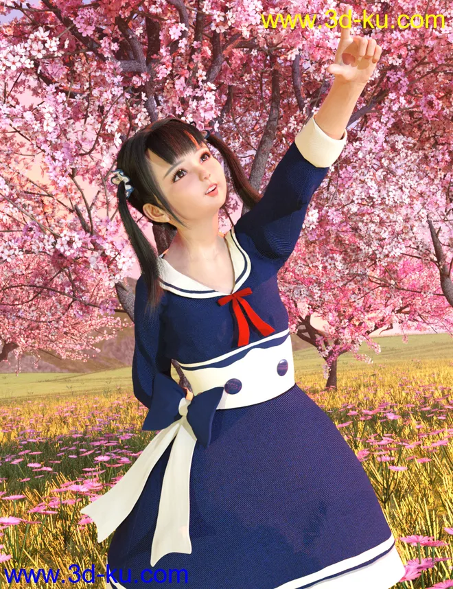 Lin Character for Genesis 8 Female模型的图片5