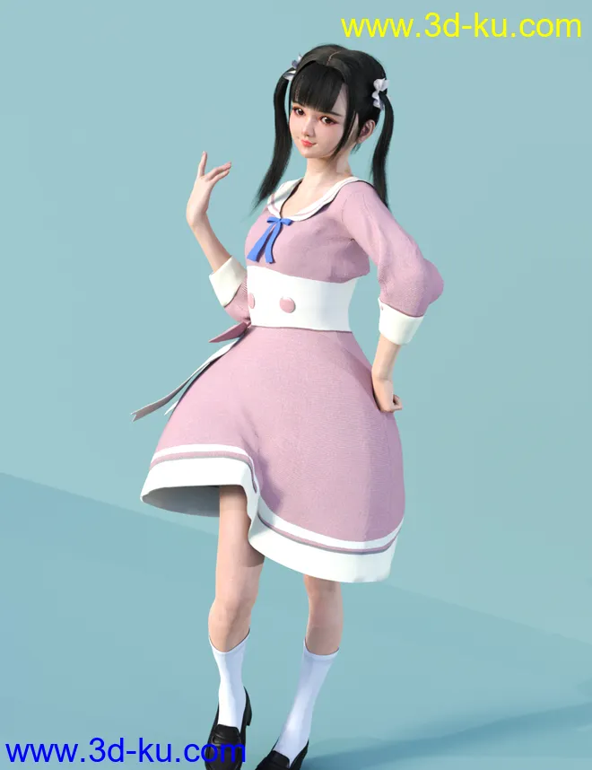 Lin Character for Genesis 8 Female模型的图片7
