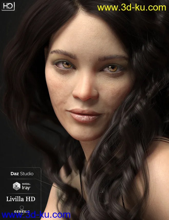 Livilla HD For Genesis 8 Female模型的图片2