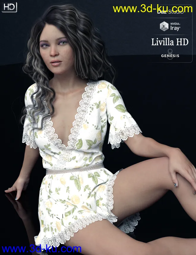 Livilla HD For Genesis 8 Female模型的图片9
