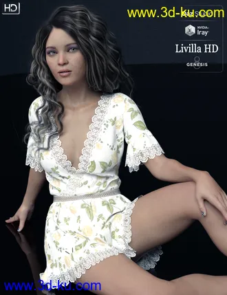 3D打印模型Livilla HD For Genesis 8 Female的图片