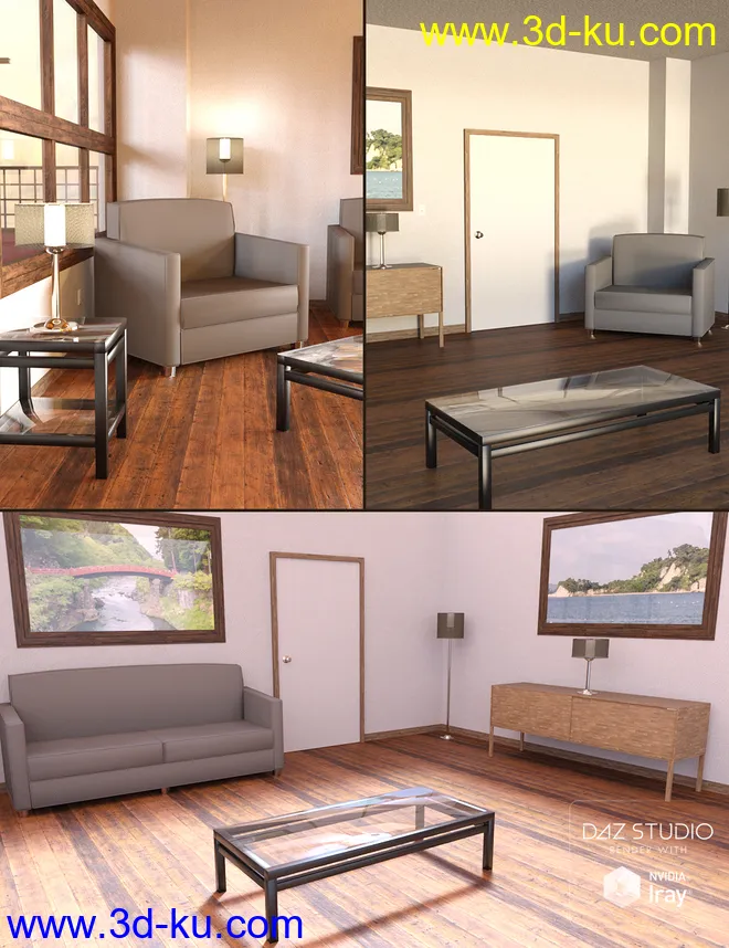 Living Room Scene模型的图片2