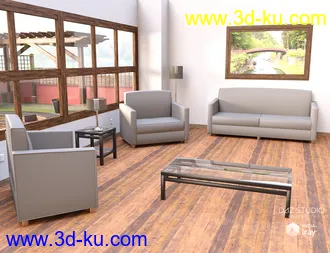 3D打印模型Living Room Scene的图片