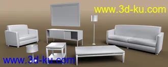 3D打印模型Living Room Scene的图片