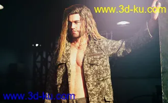 Long Wet Hair with dForce for Genesis 8模型的图片7