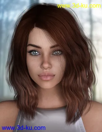 3D打印模型Loona Hair for Genesis 3 and 8 Female(s)的图片