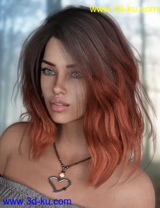 3D打印模型Loona Hair for Genesis 3 and 8 Female(s)的图片