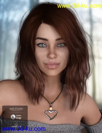 3D打印模型Loona Hair for Genesis 3 and 8 Female(s)的图片