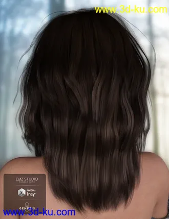 3D打印模型Loona Hair for Genesis 3 and 8 Female(s)的图片