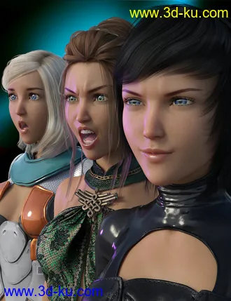 3D打印模型Lovely and Lethal Expressions for Aiko 8的图片