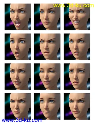 3D打印模型Lovely and Lethal Expressions for Aiko 8的图片